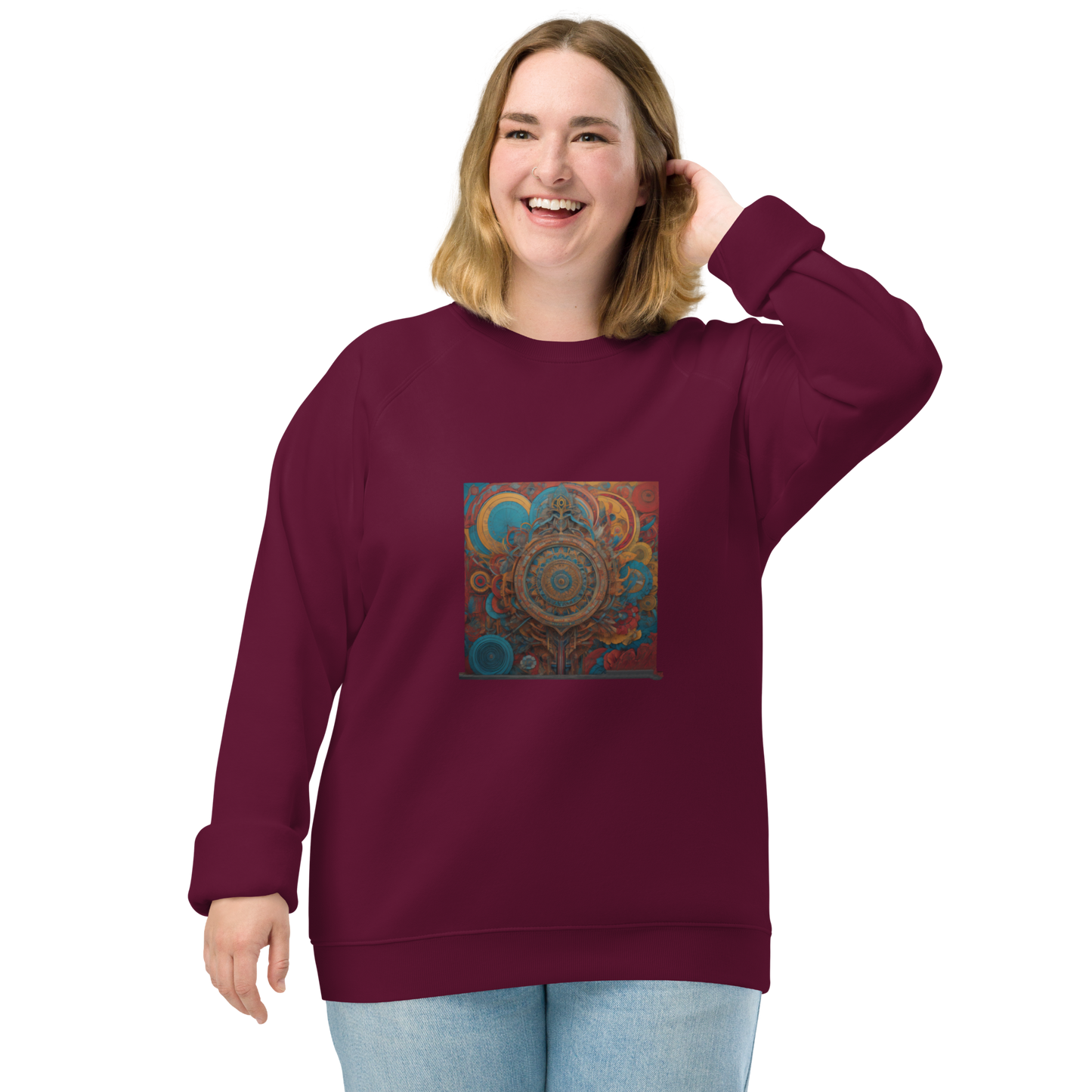 Unisex raglan sweatshirt