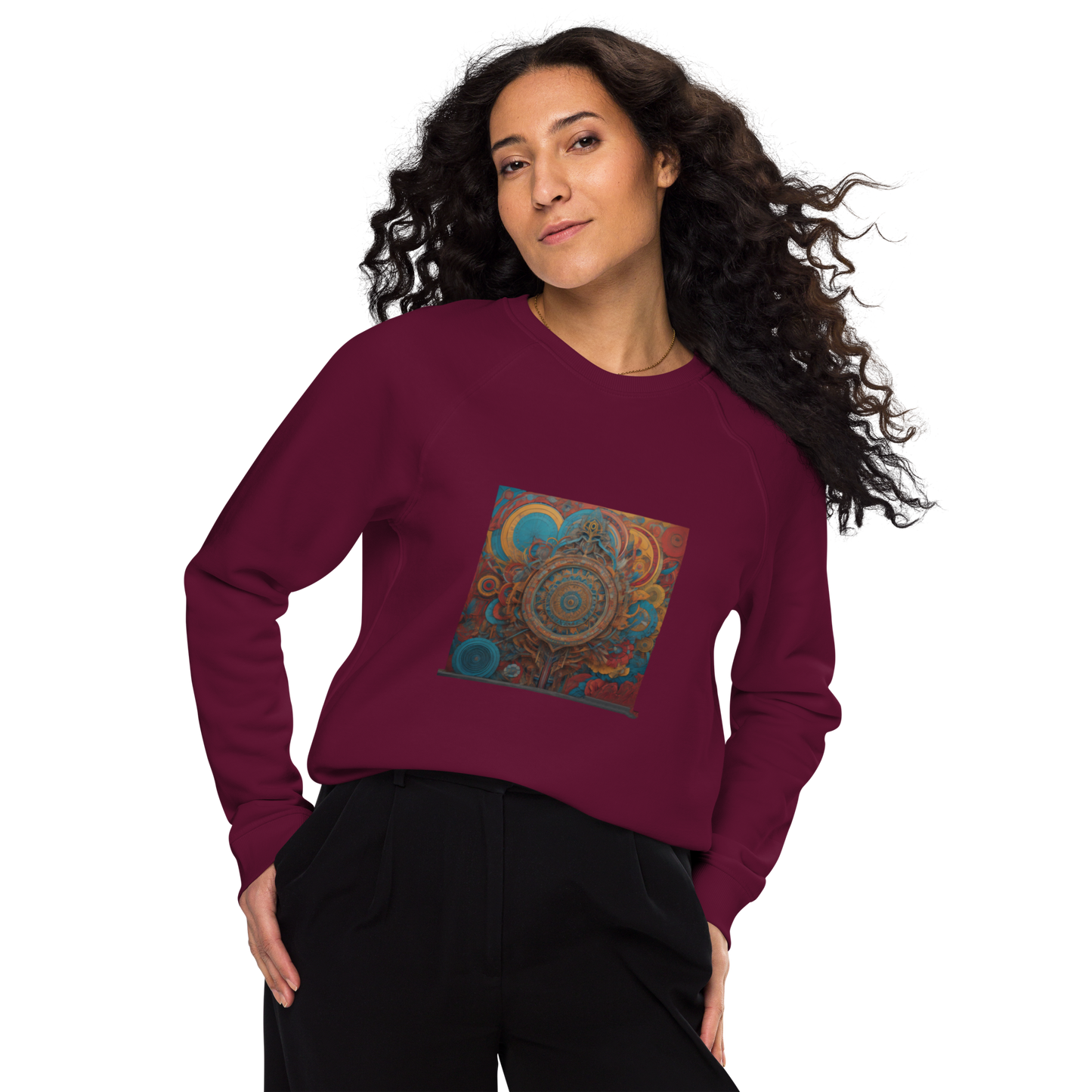 Unisex raglan sweatshirt