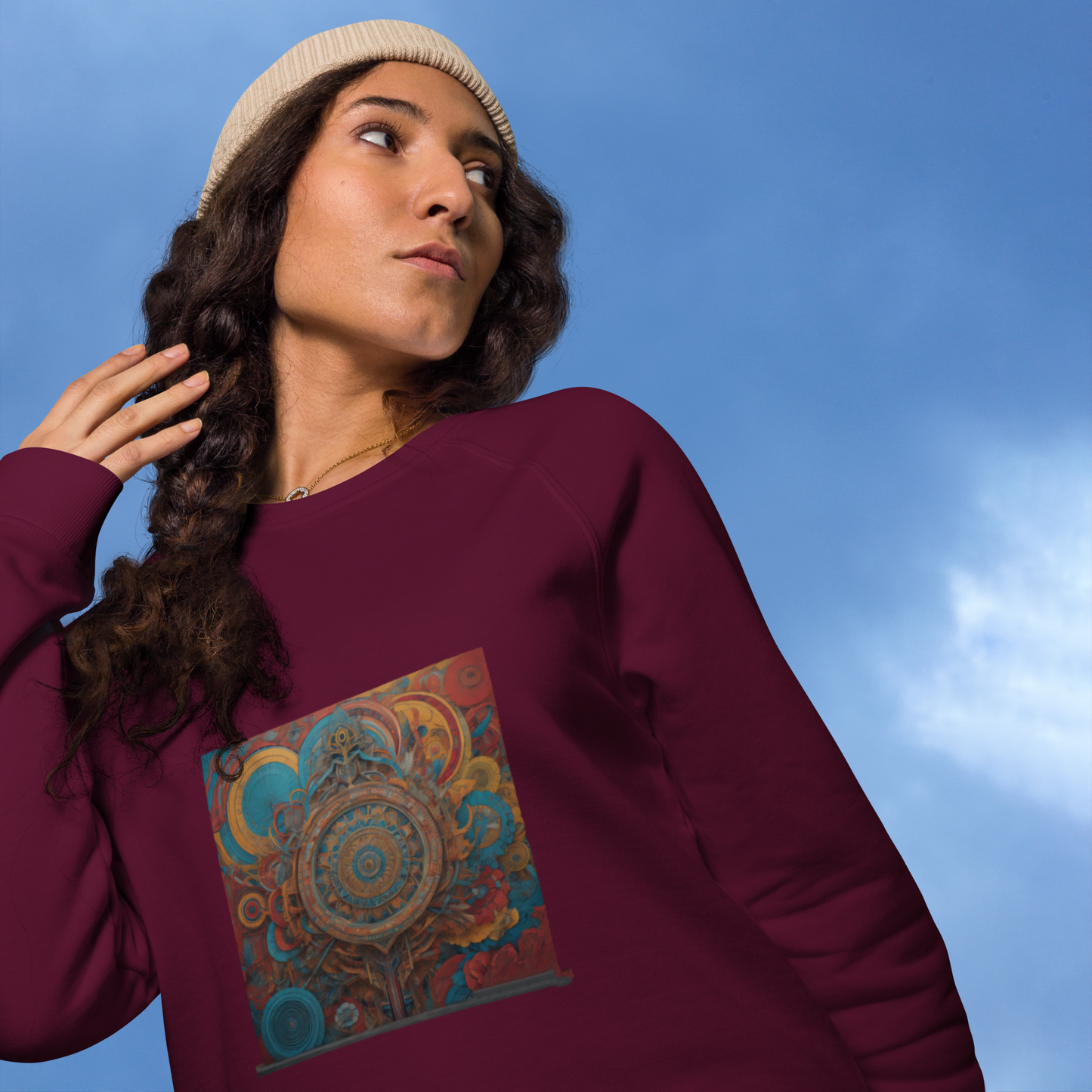 Unisex raglan sweatshirt