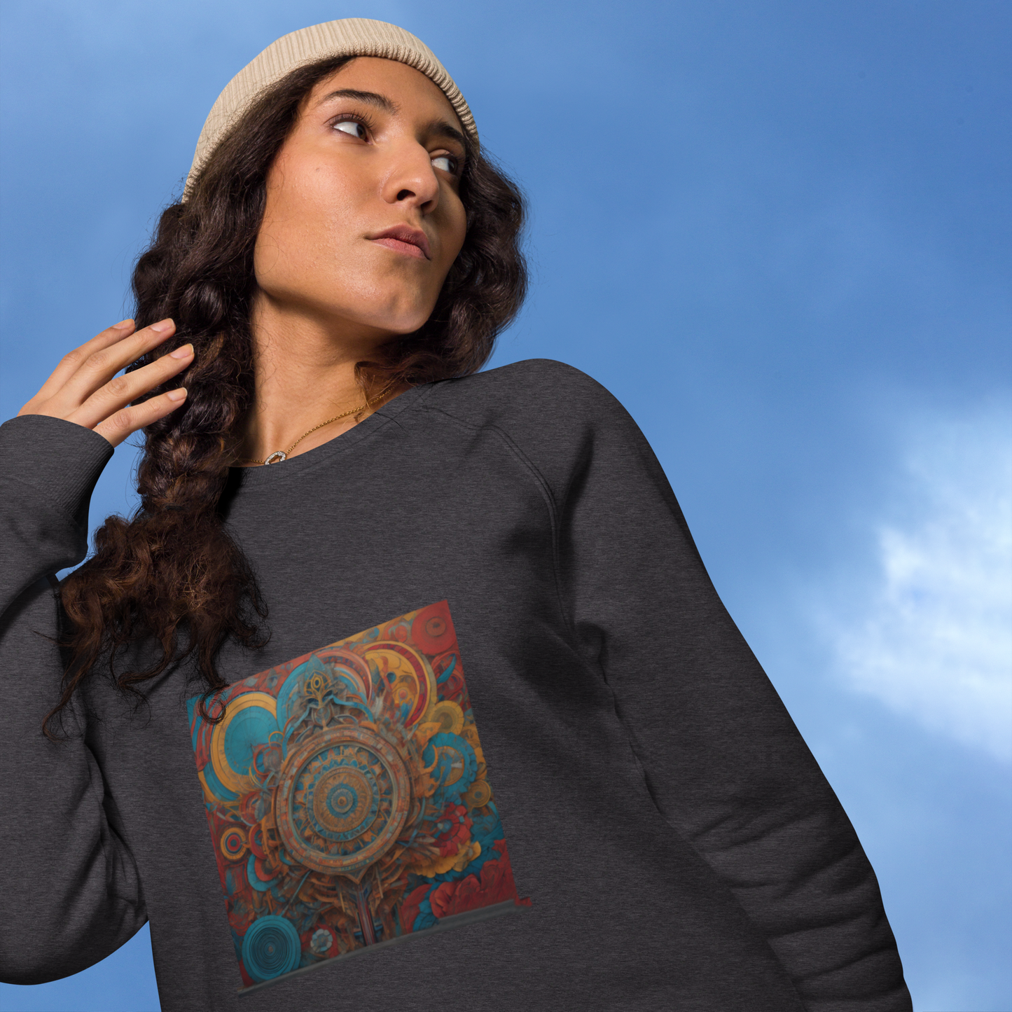 Unisex raglan sweatshirt