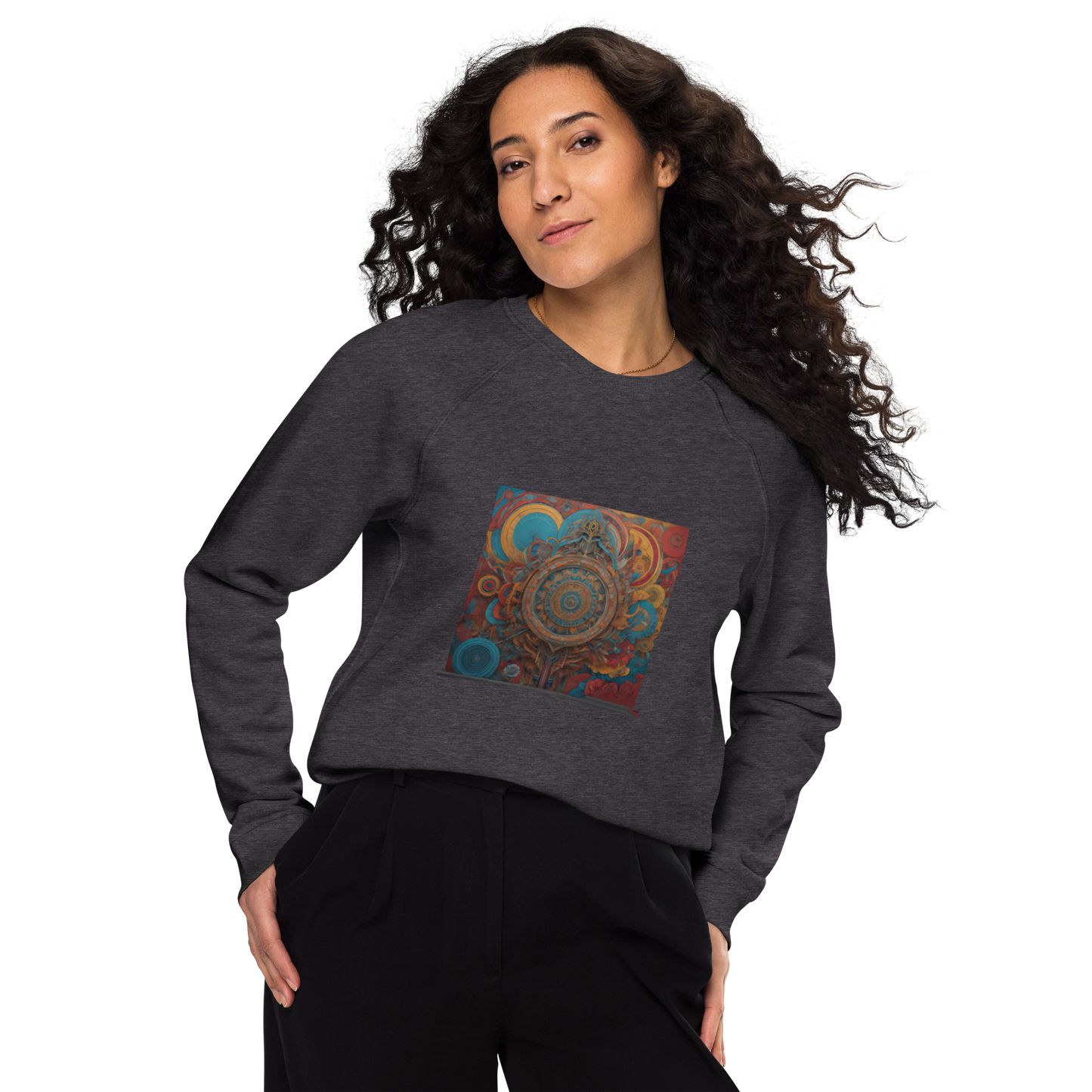 Unisex raglan sweatshirt