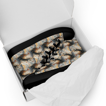 Women’s high top canvas shoes