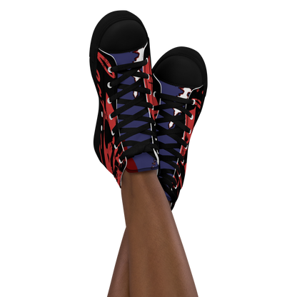 Women’s high top canvas shoes