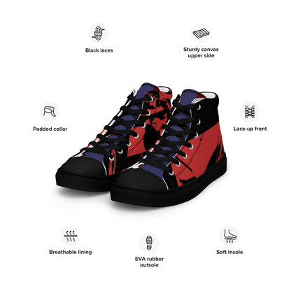 Women’s high top canvas shoes