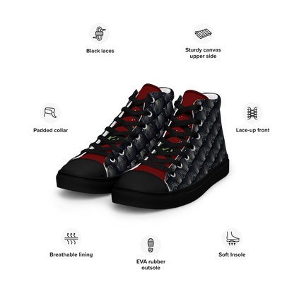 Women’s high top canvas shoes