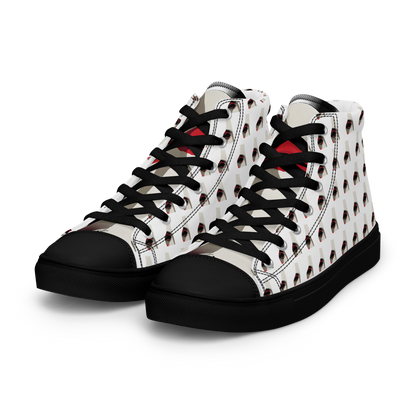 Women’s high top canvas shoes