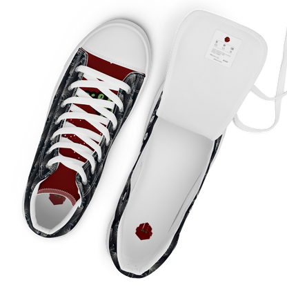 Women’s high top canvas shoes