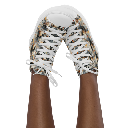 Women’s high top canvas shoes