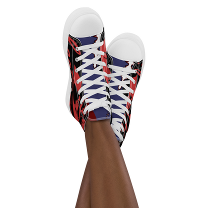 Women’s high top canvas shoes