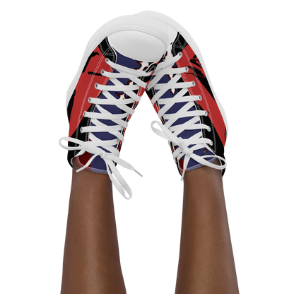 Women’s high top canvas shoes