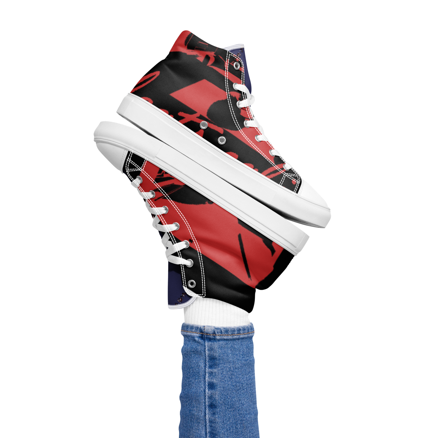 Women’s high top canvas shoes