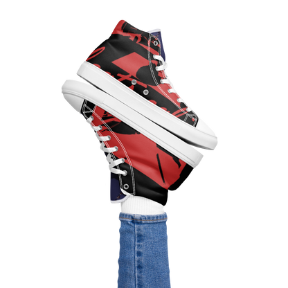 Women’s high top canvas shoes