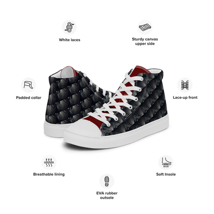 Women’s high top canvas shoes