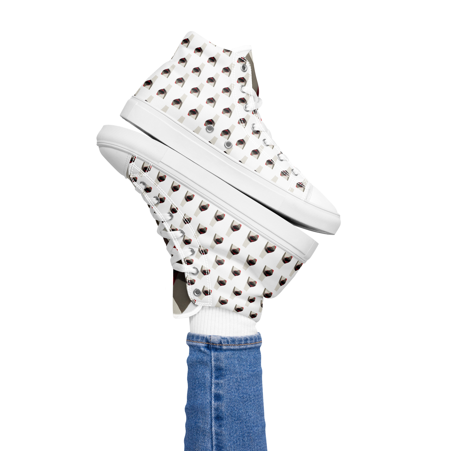 Women’s high top canvas shoes