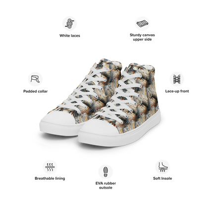 Women’s high top canvas shoes