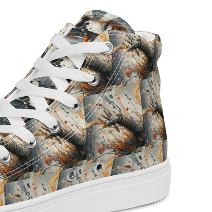 Women’s high top canvas shoes