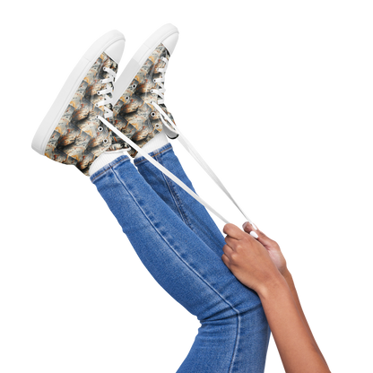 Women’s high top canvas shoes