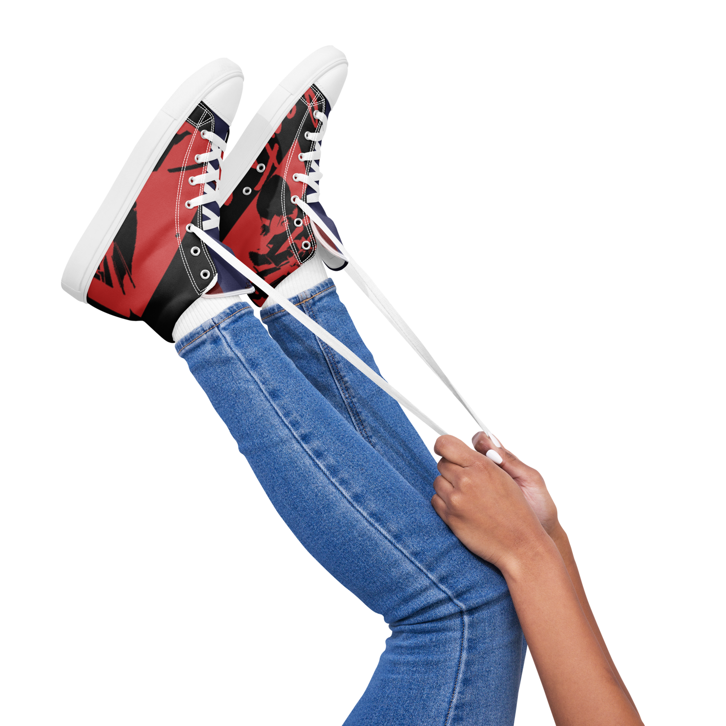 Women’s high top canvas shoes