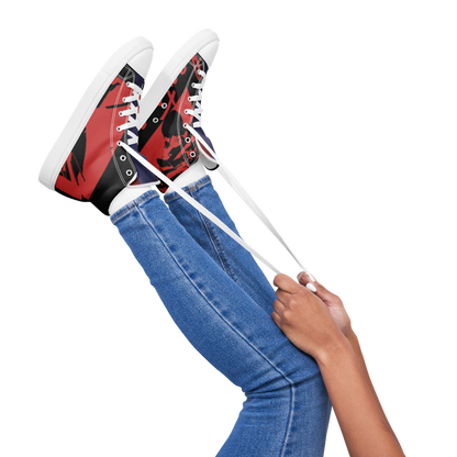Women’s high top canvas shoes