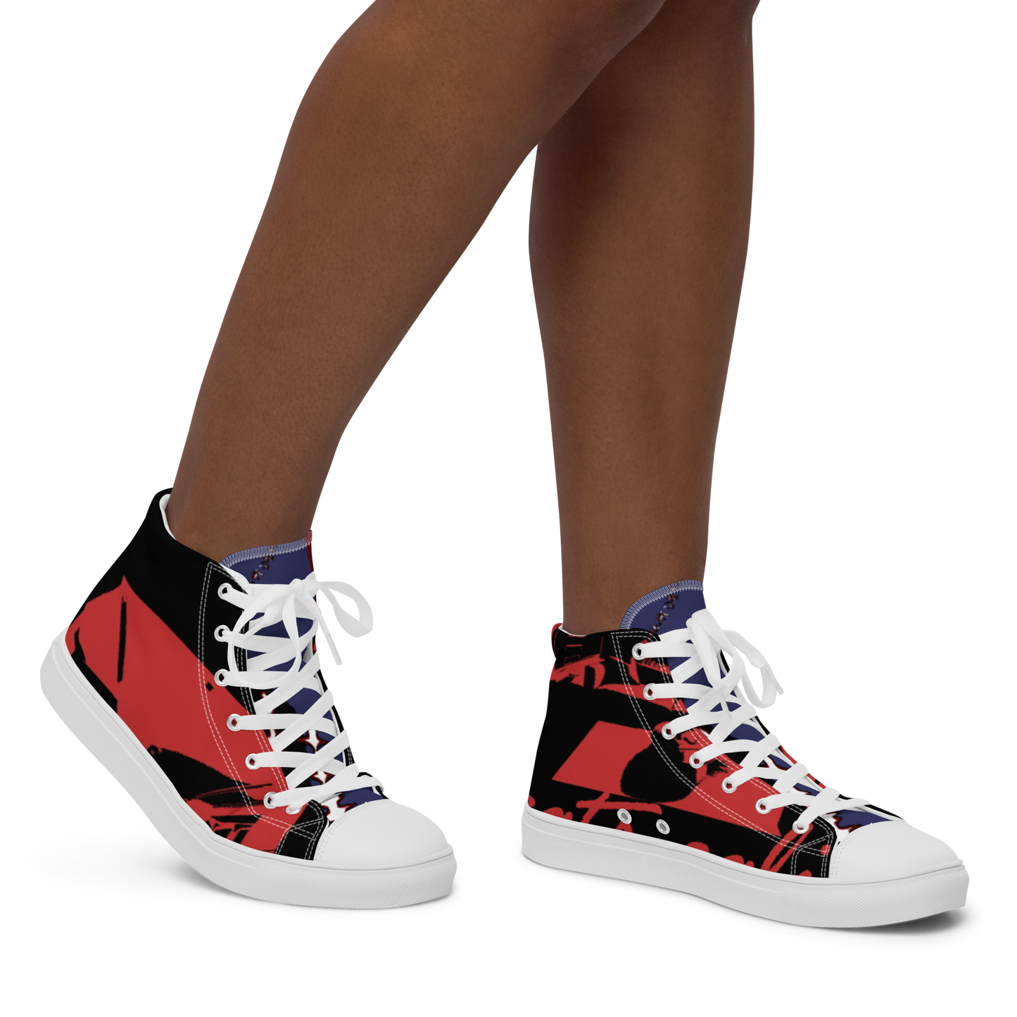 Women’s high top canvas shoes