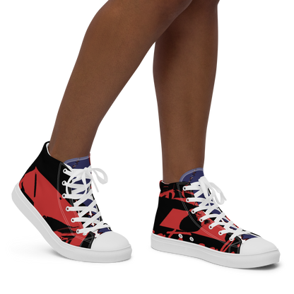 Women’s high top canvas shoes