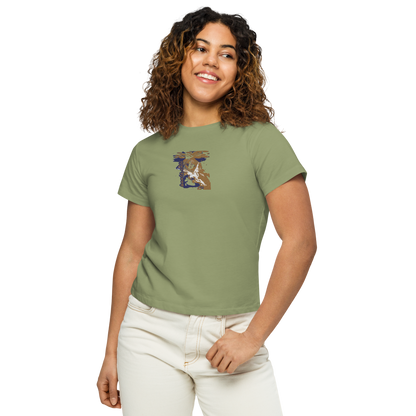 Women’s high-waisted t-shirt