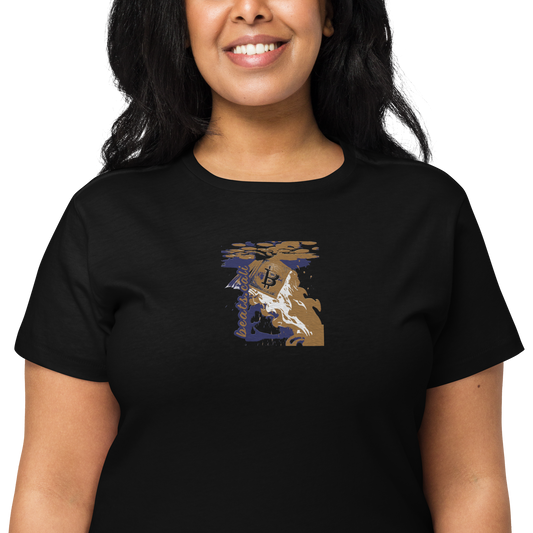 Women’s high-waisted t-shirt