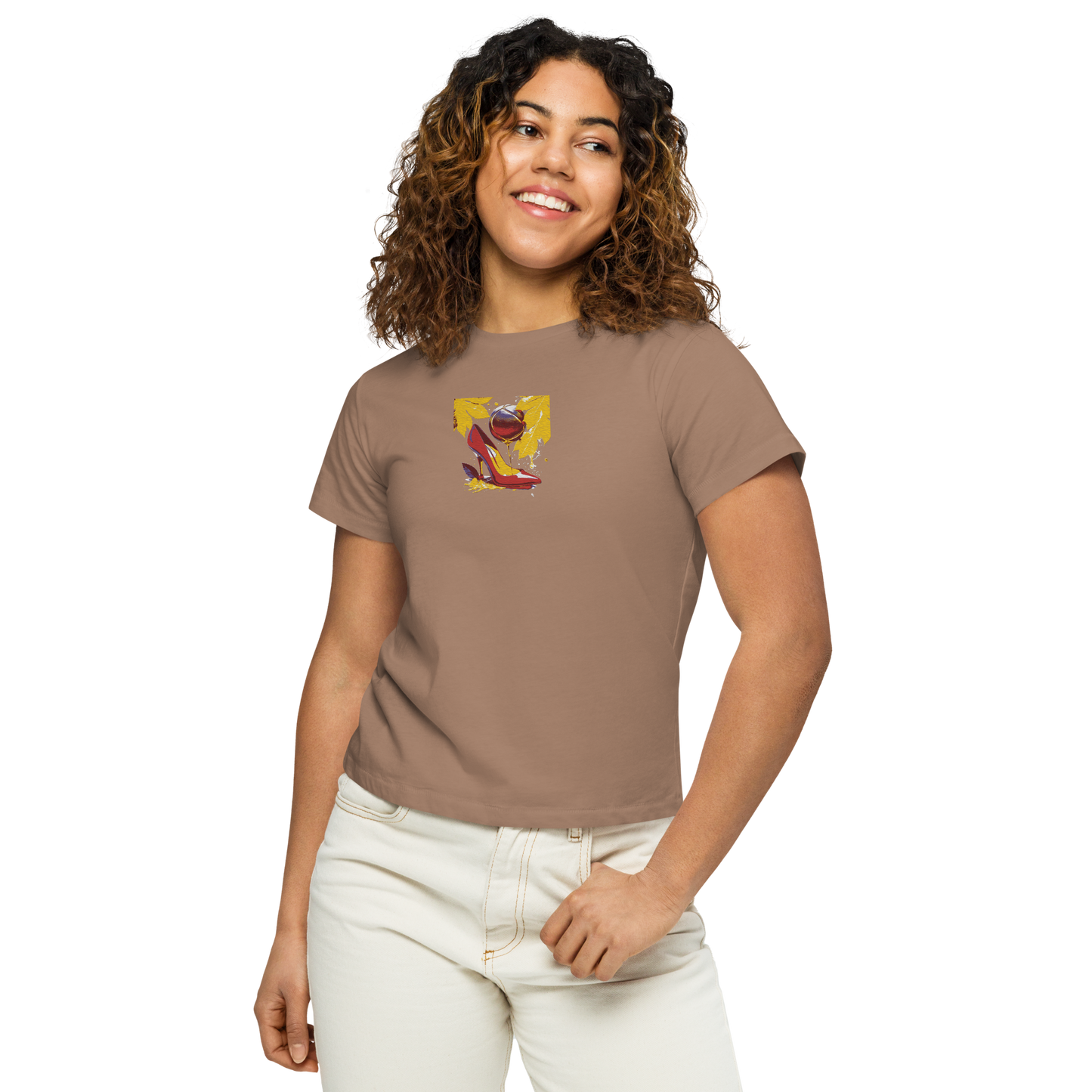 Women’s high-waisted t-shirt