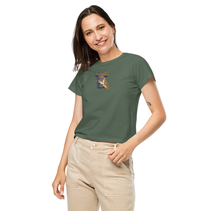 Women’s high-waisted t-shirt