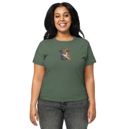 Women’s high-waisted t-shirt