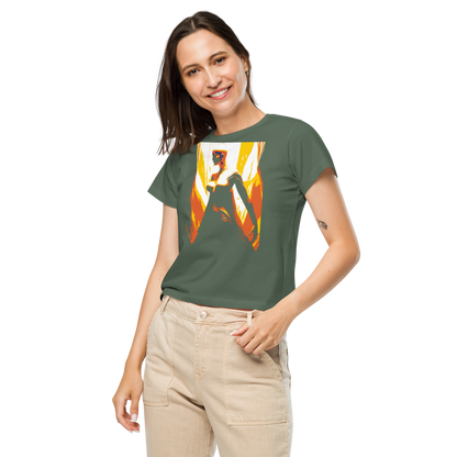 Women’s high-waisted t-shirt