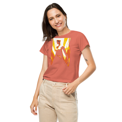 Women’s high-waisted t-shirt