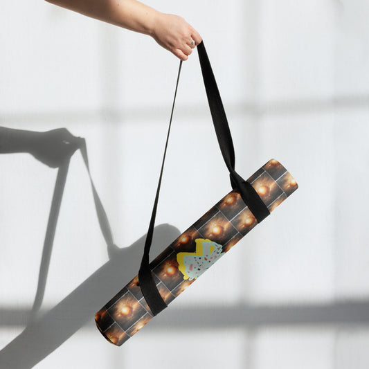 Elevate your yoga experience with our yoga mat, where style meets functionality to enrich your yoga practice sessions. Crafted with a durable rubber base and topped with luxurious microsuede top for optimal grip and support. The anti-slip rubber bottom ensures stability during exercises, meditation and yoga practices.