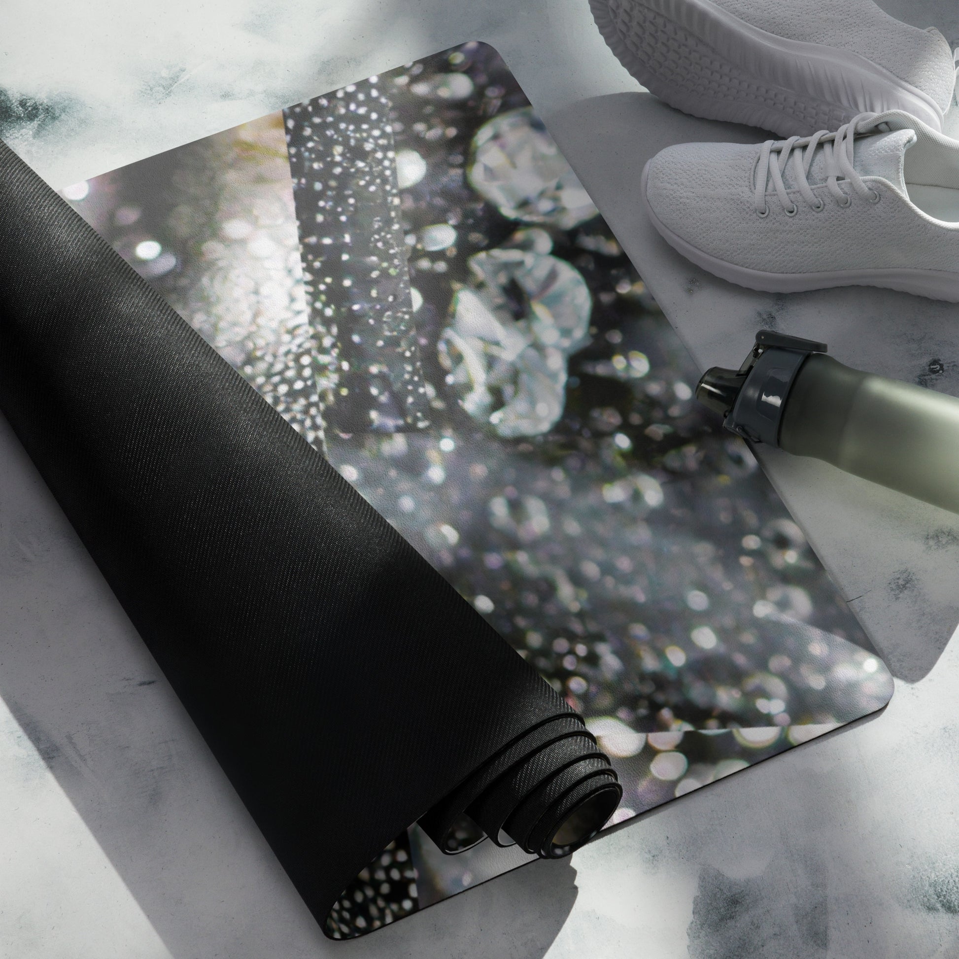 Elevate your yoga experience with our yoga mat, where style meets functionality to enrich your yoga practice sessions. Crafted with a durable rubber base and topped with luxurious microsuede top for optimal grip and support. The anti-slip rubber bottom ensures stability during exercises, meditation and yoga practices.